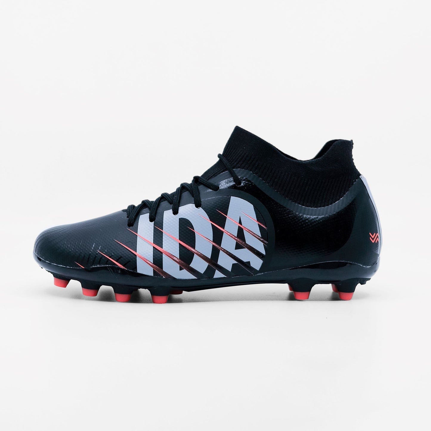 IDA Rise Women's Soccer Cleat, Black, FG/AG, Firm Ground, Artificial Ground, Ankle sock