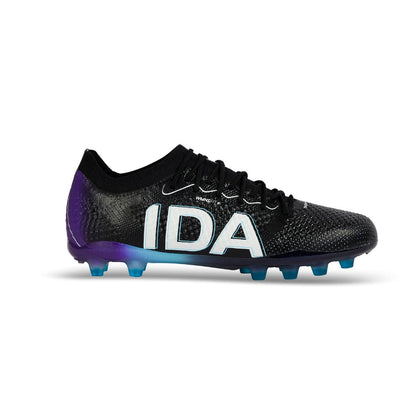 IDA Rise Elite: Women's Lightweight Soccer Cleats With Sock | FG/AG Multi Ground Footwear Ida Sports US 5 Black / Purple 